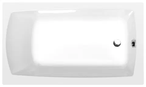 Vane POLYSAN - LILY obdĺžniková vaňa 120x70x39cm, biela 25111
