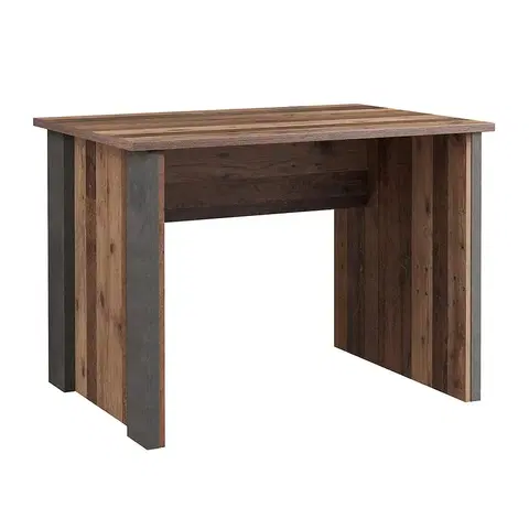 Moderné kancelárske stoly Písací stôl Symmach 103 Old-Wood Vinteage/Beton