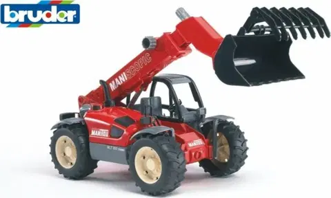 Hračky - dopravné stroje a traktory BRUDER - 02125 Manitou MLT 633 nakladač s teleskopickým ramenom