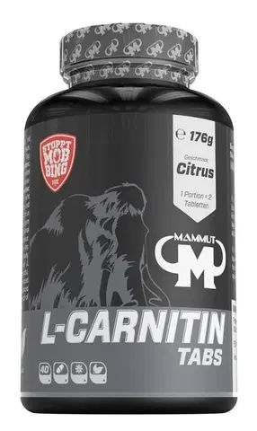 L-karnitín L-Carnitin Tabs (Rozpustné tablety na cmúľanie) - Mammut Nutrition 80 tbl. Citrus