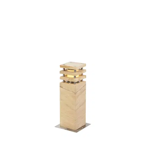 Vonkajsie osvetlenie Moderná stojaca vonkajšia lampa z pieskovca 40 cm - nevrlá