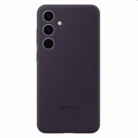 Puzdrá na mobilné telefóny Zadný kryt Silicone Cover pre Samsung Galaxy S24 Plus, tmavofialová EF-PS926TEEGWW
