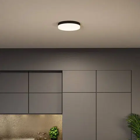 Stropné svietidlá Paulmann Paulmann Amalie LED svetlo 3-step-dim čierna