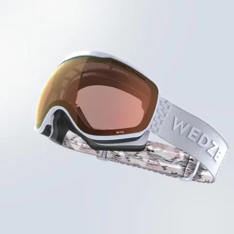 okuliare Lyžiarske a snowboardové okuliare do zlého počasia G 900 S1 svetlofialové