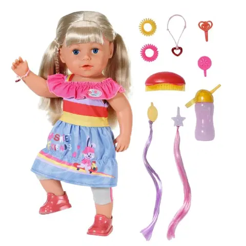 Hračky bábiky ZAPF - Staršia sestrička BABY born, blondínka, 43 cm