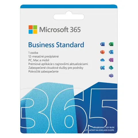 Samolepky na notebooky Microsoft 365 Business Standard - 12 mesiacov