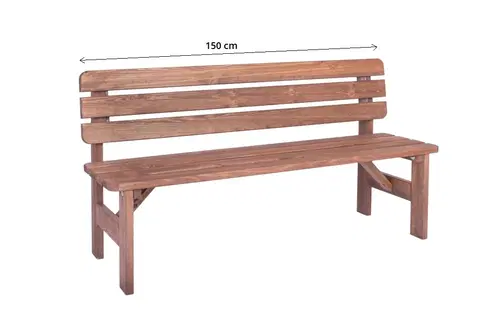 Záhradné lavice Záhradná lavička MIRIAM Rojaplast 150 cm