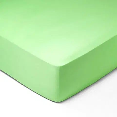 Plachty Forbyt, Prestieradlo, Jersey, svetlo zelená 160 x 200 cm