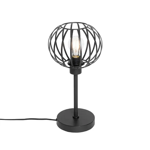 Stolove lampy Dizajnová stolná lampa čierna - Johanna
