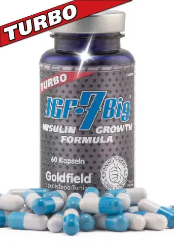 Stimulant rast. hormónu IGF-7 Big Turbo - Goldfield 60 kaps.