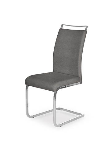 Jedálenské stoličky HALMAR K348 jedálenská stolička sivá / chróm