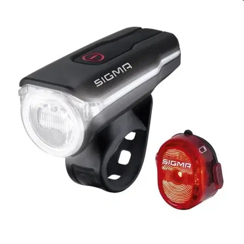 GPS navigácie Svetlo na bicykel Sigma Aura 60 USB + Nugget 2