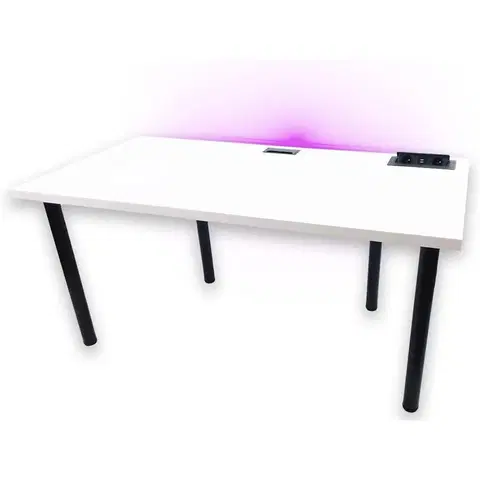 Moderné kancelárske stoly Písací Stôl Pre Hráča 160x80x36 Model 3 Biely Top