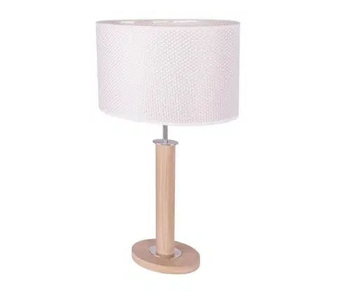 Lampy   7017400211524 - Stolná lampa MERCEDES 1xE27/40W/230V dub 