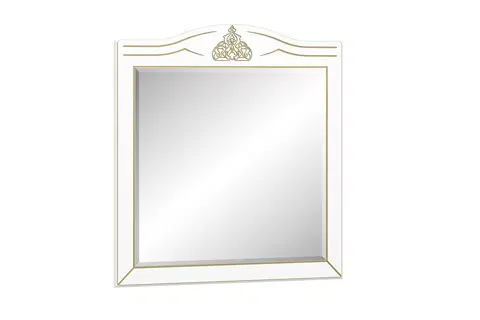 Zrkadlá MISTER rustikálne zrkadlo, biela