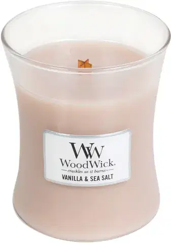 Stredná sviečka WoodWick WoodWick sviečka stredná Sea Salt Vanilla