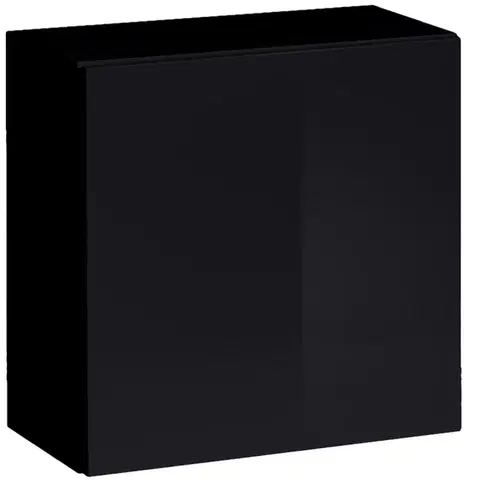 Vitríny v podkrovnom štýle Závesná skrinka Switch SW3 čierna