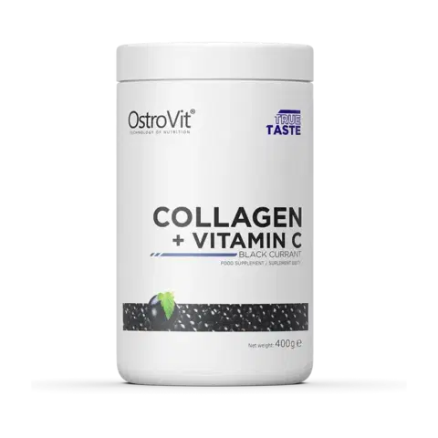 Kolagén na kĺby OstroVit Kolagén + Vitamín C 400 g čierne ríbezle
