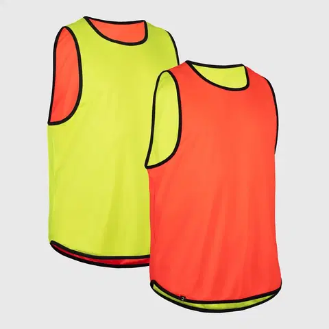 dresy Obojstranný dres na ragby R500 žlto-oranžový
