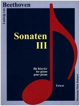 Hudba - noty, spevníky, príručky Beethoven Sonaten III - Ludwig van Beethoven