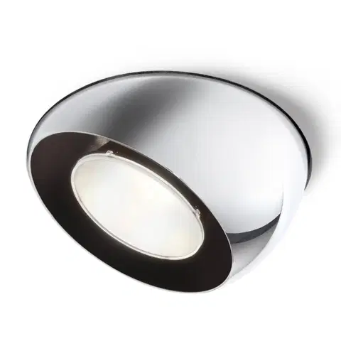 Zapustené svietidlá Fabbian Fabbian Tools – pochrómované zapustené LED svetlo