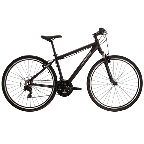 Bicykle Pánsky crossový bicykel Kross Evado 1.0 28" Gen 004 čierna/grafitová - L (21", 178-190 cm)