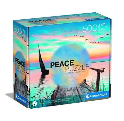 500 dielikov Relaxačné puzzle Peaceful Wind 500 Clementoni