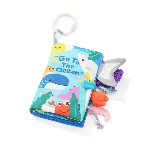 Náučné hračky BABYONO - Detská senzorická knižka Go to the ocean