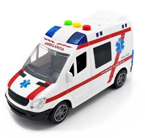 Hračky - dopravné stroje a traktory WIKY - Sanitka Ambulancia SK 15cm