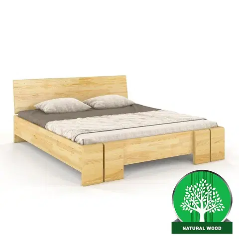 Drevené postele Posteľ borovicová Skandica Vestre maxi 120X200 prirodzené