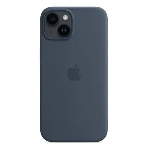 Puzdrá na mobilné telefóny Silikónový zadný kryt pre Apple iPhone 14 s MagSafe, búrkovo modrá MPRV3ZM/A