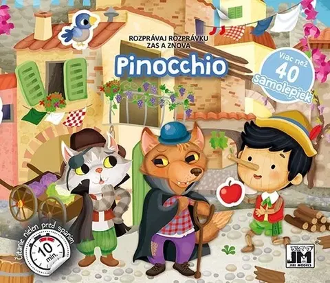 Nalepovačky, vystrihovačky, skladačky Rozprávaj rozprávku: Pinocchio