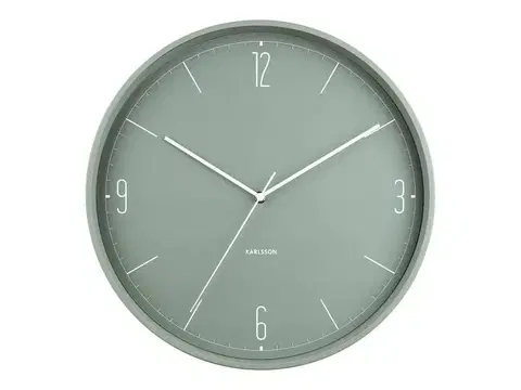 Hodiny Nástenné hodiny Karlsson Numbers &amp; Lines KA5735GR, 40 cm
