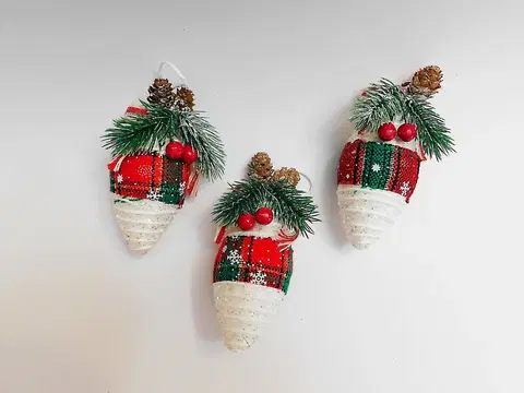 Vianočné dekorácie MAKRO - Vianočná dekorácia šiška