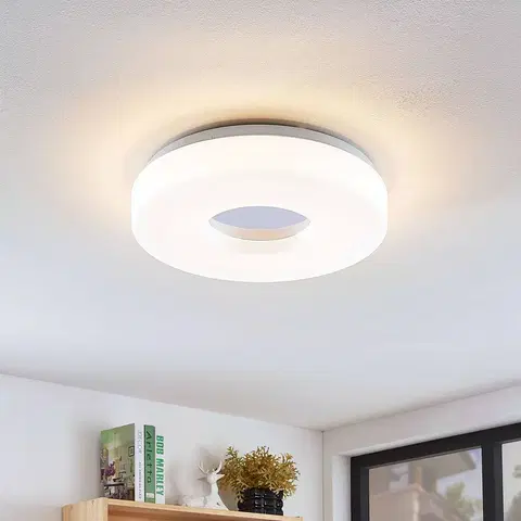 Stropné svietidlá Lindby Lindby Florentina stropné LED, kruh, 34,5 cm