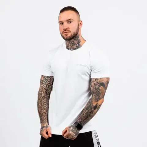 Tričká GymBeam Tričko TRN White  XL