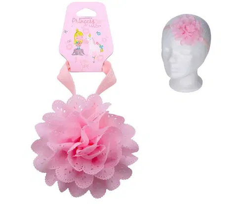Hračky bábiky WIKY - Čelenka gumička do vlasov s kvetinkou