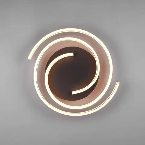 Stropné svietidlá Trio Lighting Stropné svietidlo LED Caya, stmievateľné, mosadz