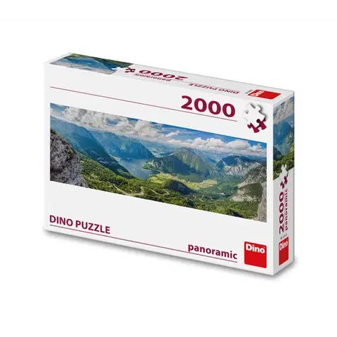 2000 dielikov Dino Toys Puzzle Pohľad na Alpy 2000 panoramic Dino