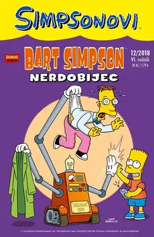 Komiksy Simpsonovi - Bart Simpson 12/2018 - Nerdobijec - Kolektív autorov