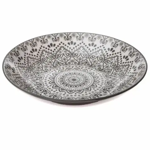 Taniere Porcelánový hlboký tanier Grey Orient, 21,5 cm