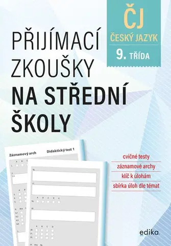 Učebnice pre ZŠ - ostatné Přijímací zkoušky na střední školy – český jazyk - Vlasta