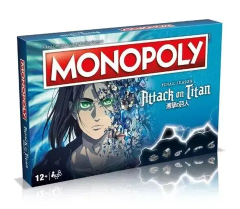 Hry v angličtine Winning Moves Hra Monopoly Attack on Titan (hra v angličtine)