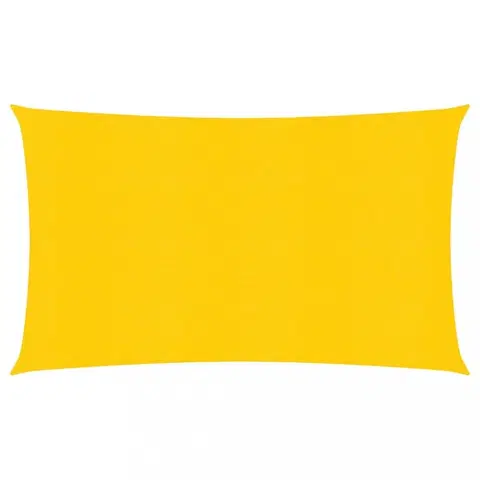 Stínící textilie Tieniaca plachta obdĺžniková HDPE 2,5 x 4 m Dekorhome Žltá