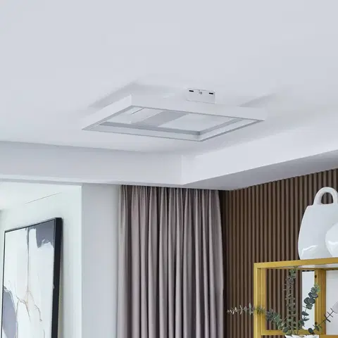 SmartHome stropné svietidlá Lucande Stropné svietidlo Lucande Smart LED Tjado, biele, 50 cm
