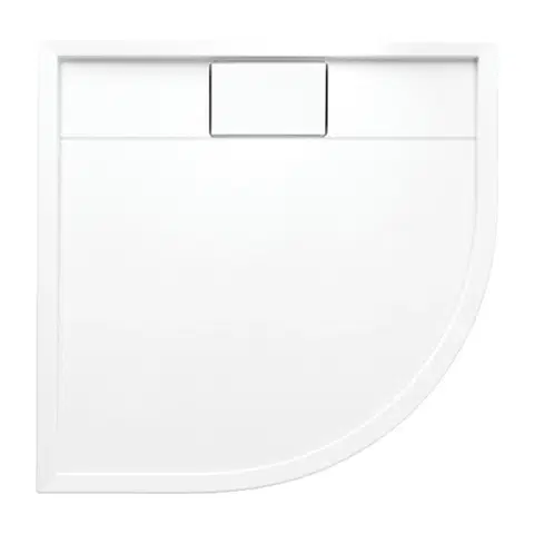 Vane OMNIRES - BROOKLYN akrylátová sprchová vanička štvrťkruh, 90 x 90 cm biela lesk /BP/ BROOKLYN90/OBP