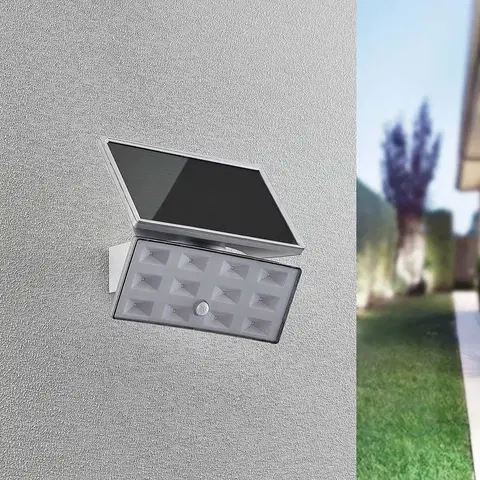 Vonkajšie nástenné svietidlá so senzorom PRIOS Prios Imsa vonkajšie LED svietidlo, snímač, solár
