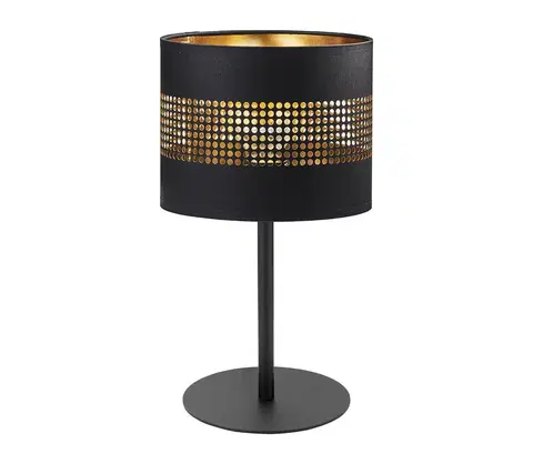 Lampy  Stolná lampa TAGO 1xE27/15W/230V čierna/zlatá 