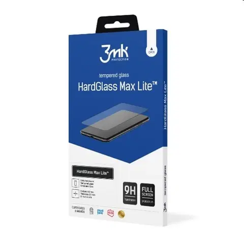Tvrdené sklá pre mobilné telefóny Ochranné sklo 3mk HardGlass Max Lite pre Xiaomi Redmi 10C, čierne 3MK474733