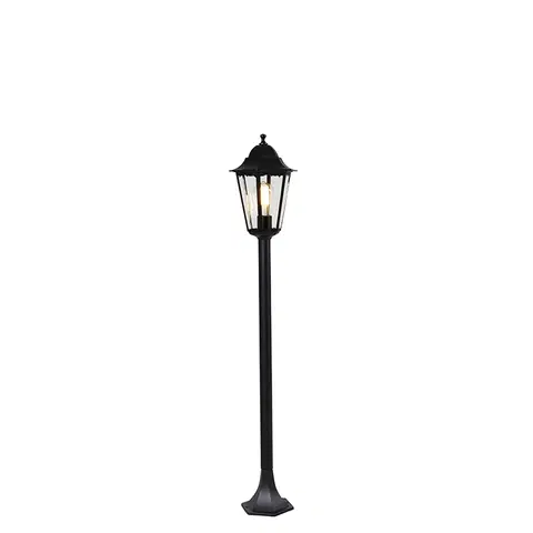 Zahradne stlpove lampy Stojanové vonkajšie svietidlo čierne 120 cm IP44 - New Orleans